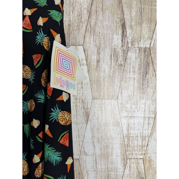 Lularoe Maxi Skirt Size XS Modest Ice Cream Cones Pineapples Watermelon - Picture 4 of 4